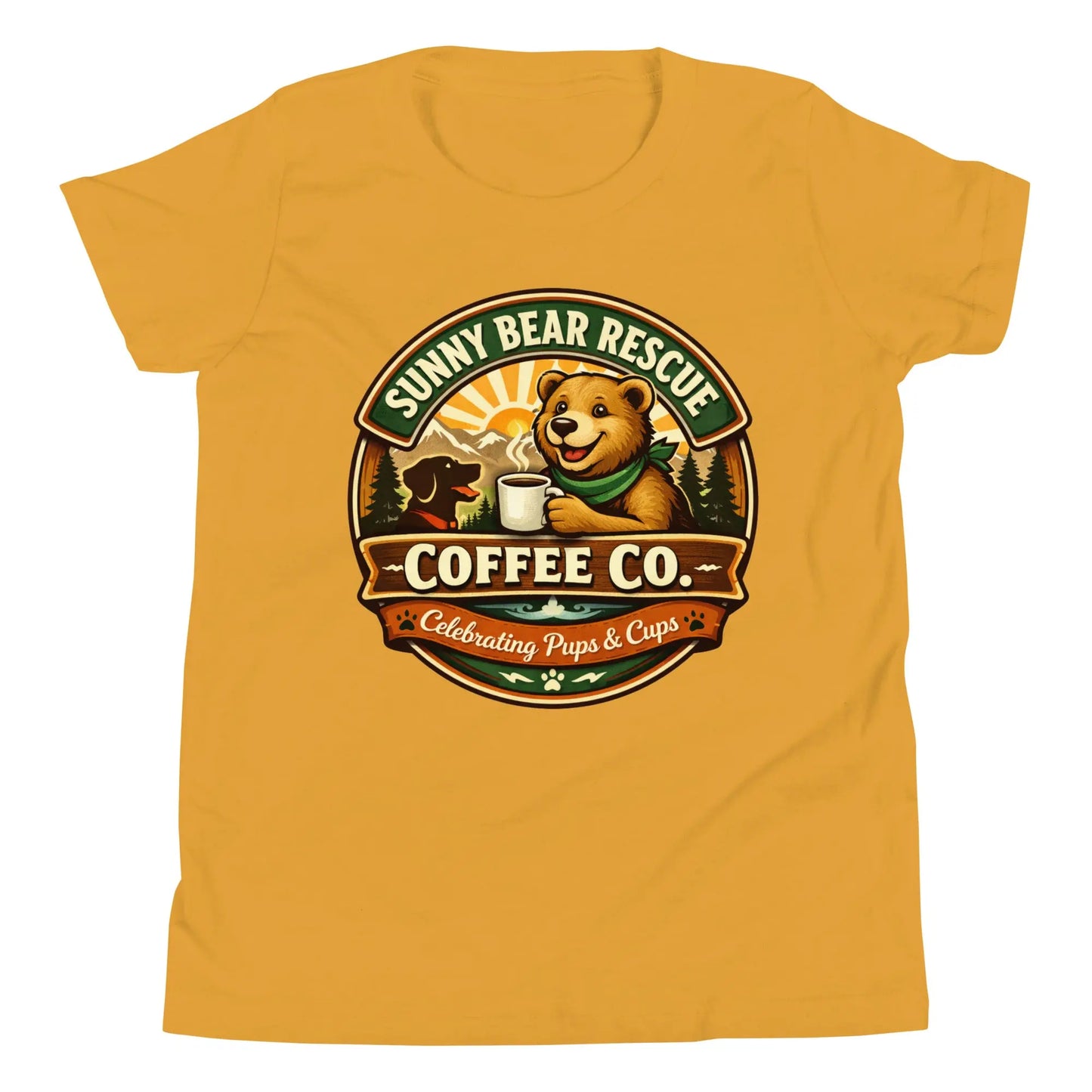 Youth Short Sleeve T-Shirt - Sunny Bear Rescue Coffee Co.