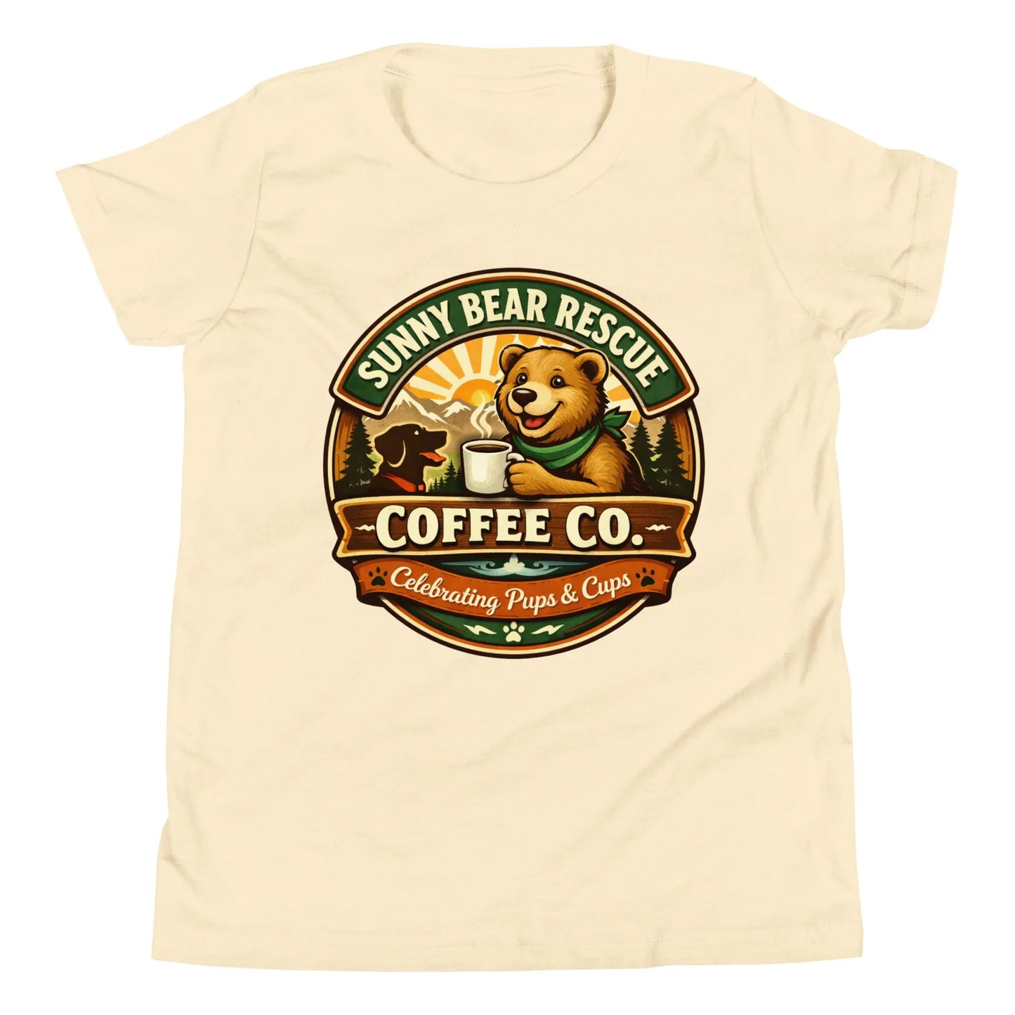Youth Short Sleeve T-Shirt - Sunny Bear Rescue Coffee Co.