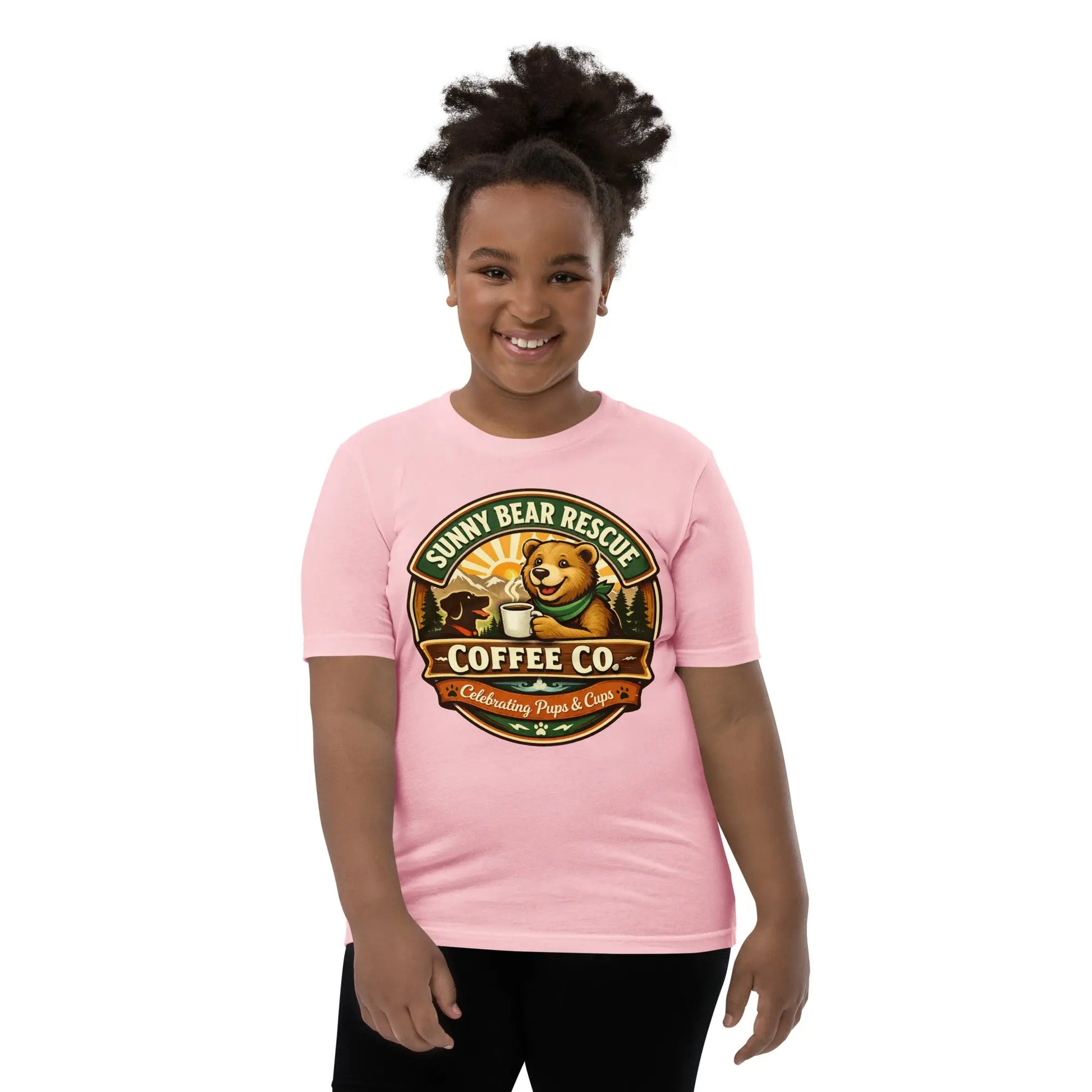 Youth Short Sleeve T-Shirt - Sunny Bear Rescue Coffee Co.