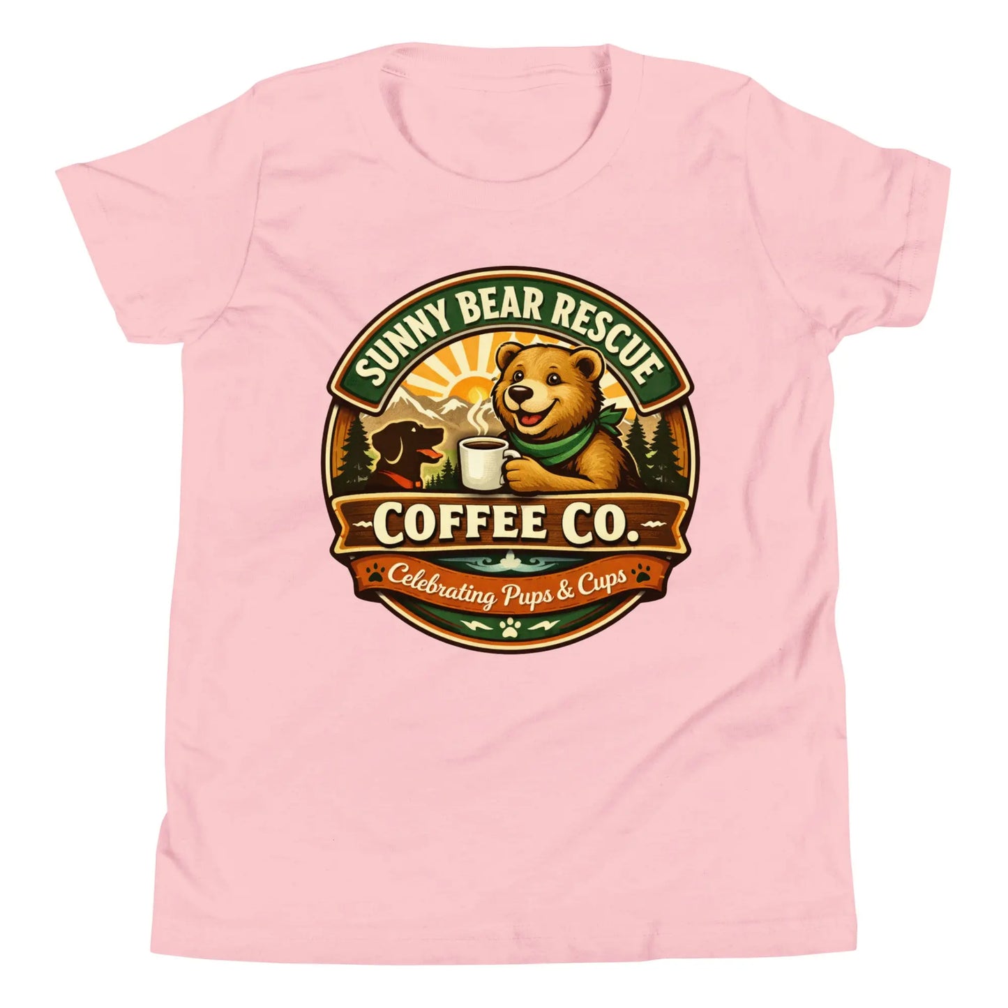 Youth Short Sleeve T-Shirt - Sunny Bear Rescue Coffee Co.