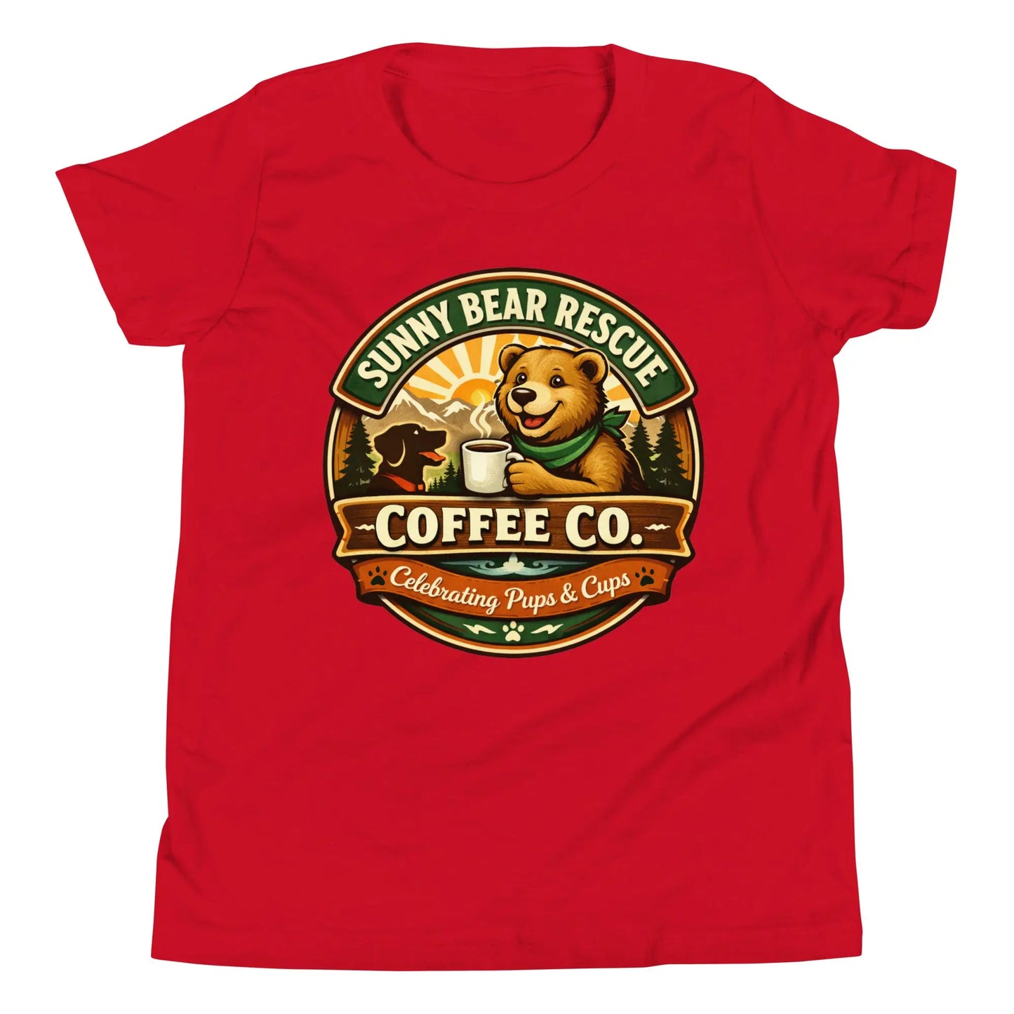 Youth Short Sleeve T-Shirt - Sunny Bear Rescue Coffee Co.