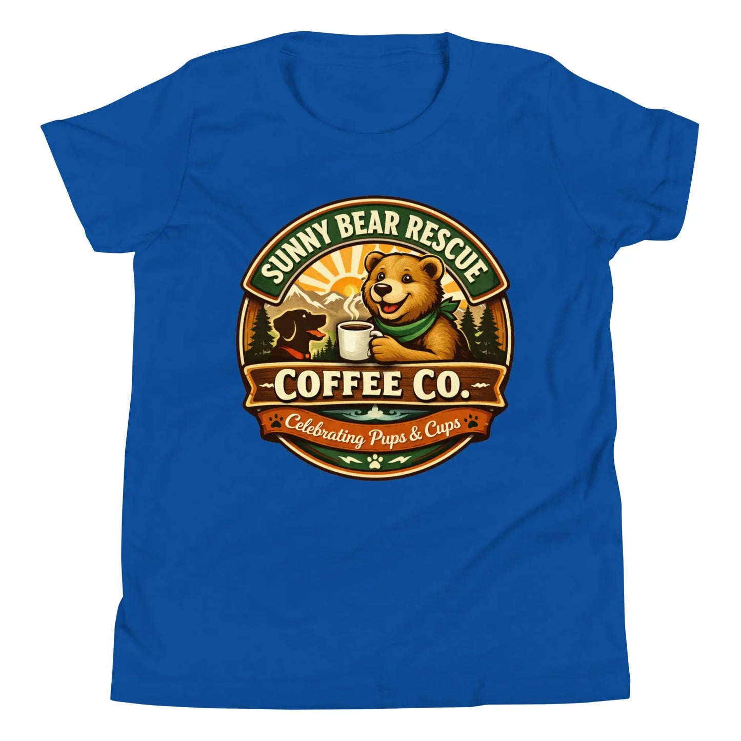 Youth Short Sleeve T-Shirt - Sunny Bear Rescue Coffee Co.
