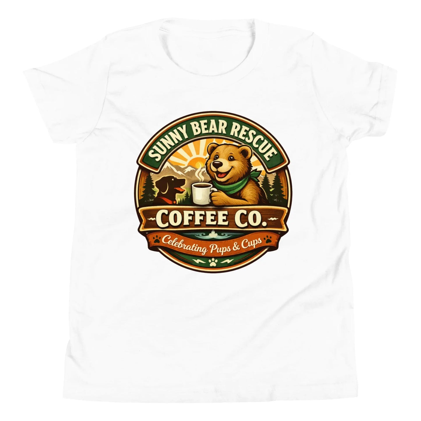 Youth Short Sleeve T-Shirt - Sunny Bear Rescue Coffee Co.